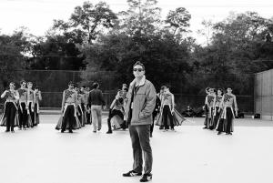 Director Mike Hansen with Infinity 2. 